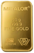 Goldbarren 50 g